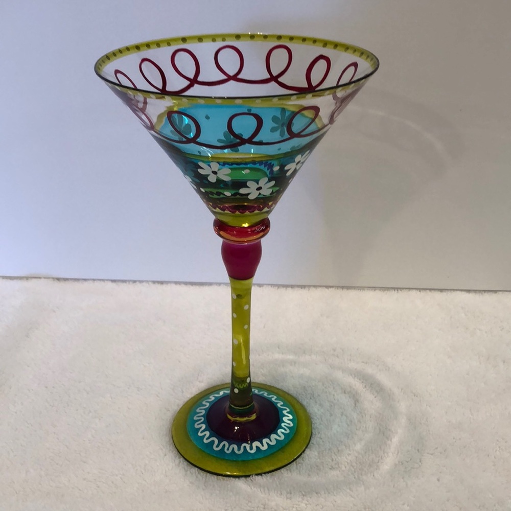 Colorful Martini Glass